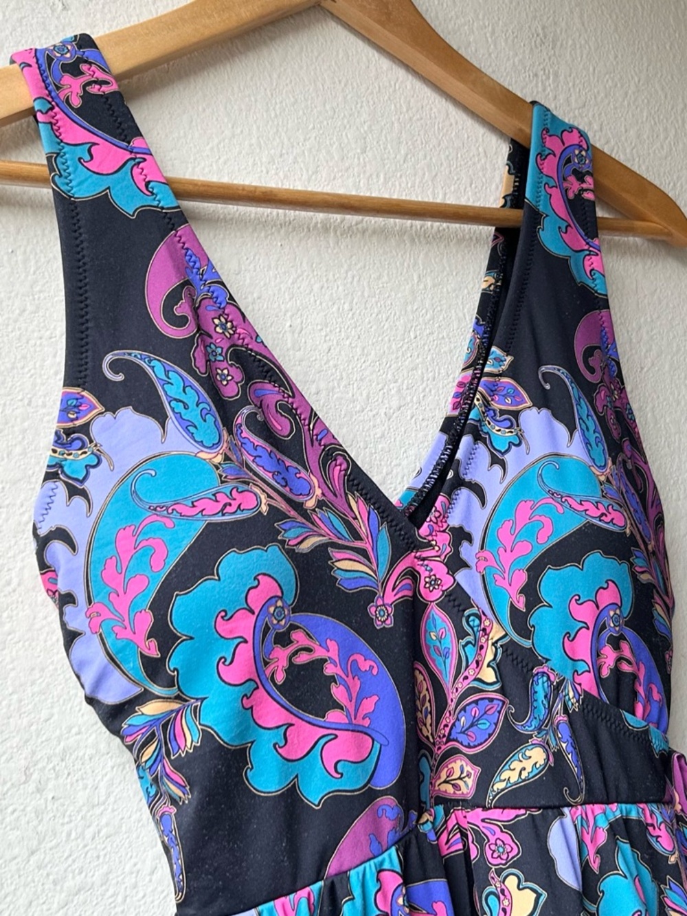 Johnny Was FATIMA WRAP SKIRTED ONE PIECE Sz S - Picture 6 of 16